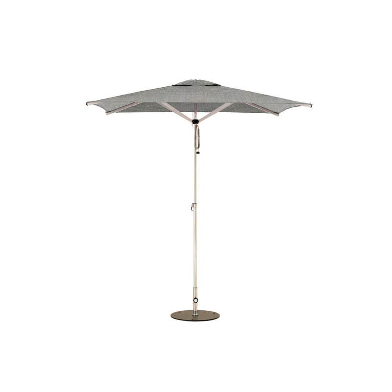 Swift 6.6' Square Umbrella, Square Metal Base with Wheels, Pacific Blue
