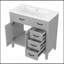 Meuble-lavabo de 36 pouces avec lavabo, structure solide et panneau de fibres à densité moyenne-86038292