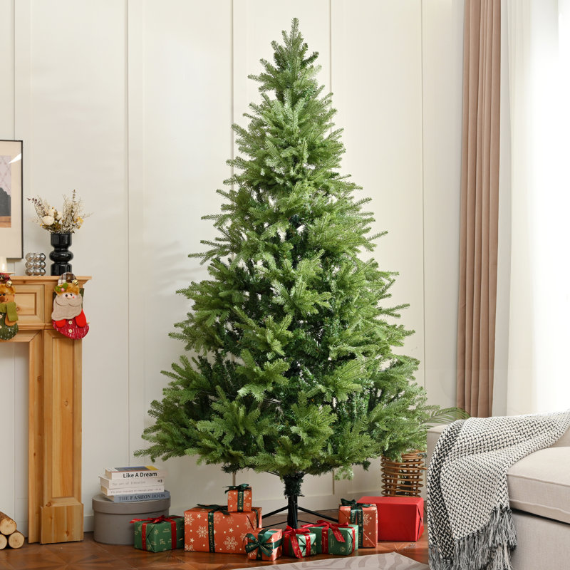 7FT Mixed Christmas Tree Hinged Design