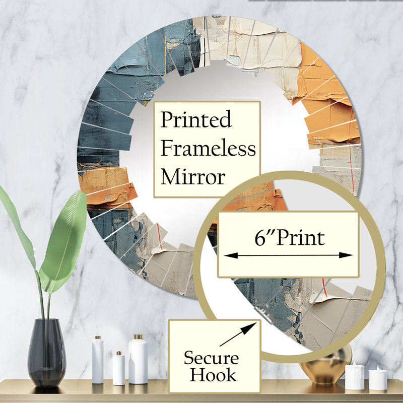 Miroir mural Dram, 32 po x 32 po