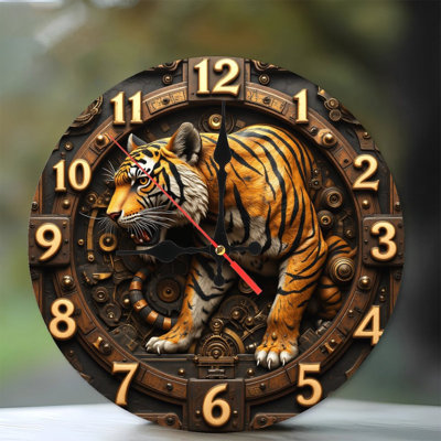 Horloge murale tigre