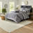 Luxury 7 Piece Polyester King Bedding Sets, Jacquard Modern Home