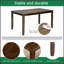 Ensemble de table de salle à manger élégant en bois 6 pièces avec 4 chaises et un banc, design moderne pour des réunions de famille confortables et des expériences culinaires élégantes