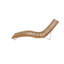 Chaise longue en teck Tricia