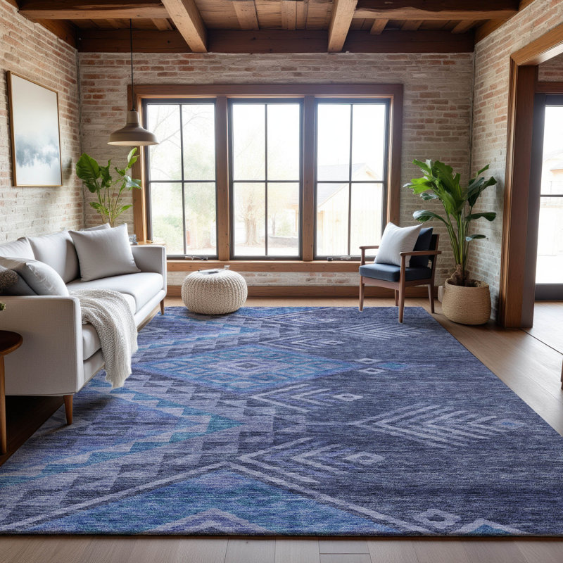 Tapis mondial de qualité supérieure lavable à la machine Rothenberg AMF1091, Rectangle 9 pi x 12 pi