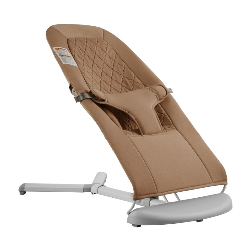 Portable Baby Bouncer Seat with 2 Reclining Angles - Soft Cotton Infant Rocker Chair for Newborns