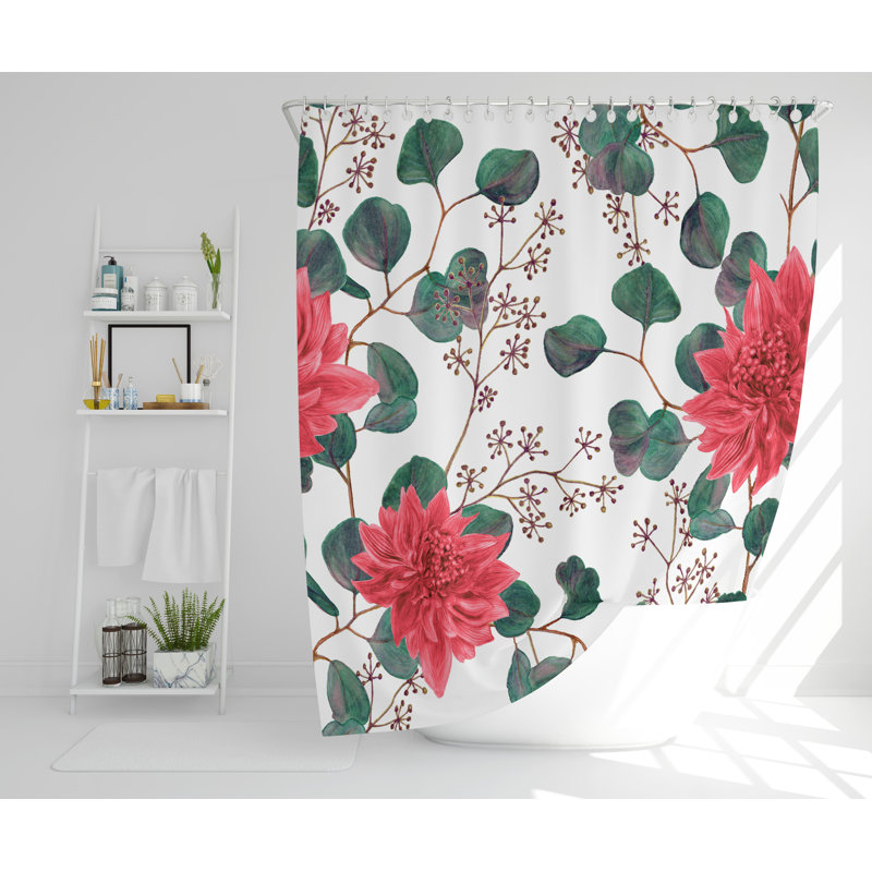 Wylie Polyester Shower Curtain Set, 177cm H x 177cm W