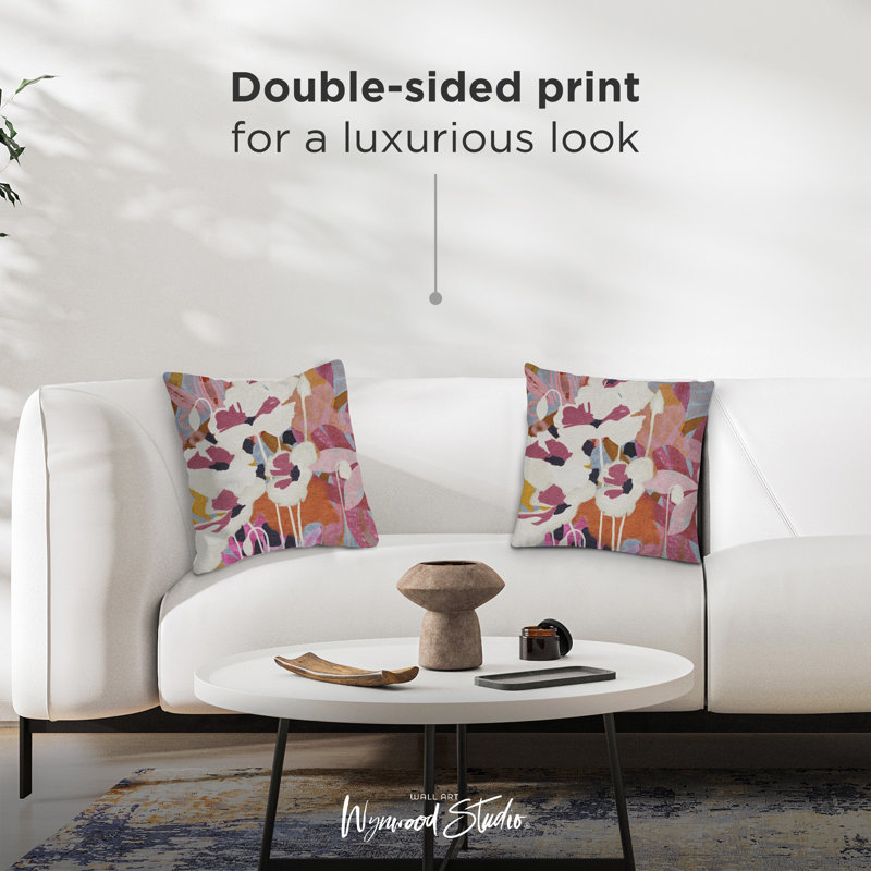 Floral Throw Pillow