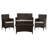 Hogarth 4 - Person Patio Conversation Set with Cushions-1443377829
