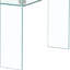 Table basse de salon en verre transparent Modern