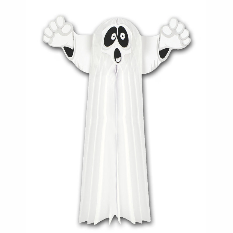Fantôme d'Halloween suspendu en tissu