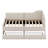 Tallis  L-Shaped Corduroy Daybed,Upholstered Bed Frame With 2 Storage Drawers-885865603