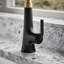 Tone Single Handle Pull Down Kitchen Sink Faucet with Three-Function Pull Down Sprayer-1818499652