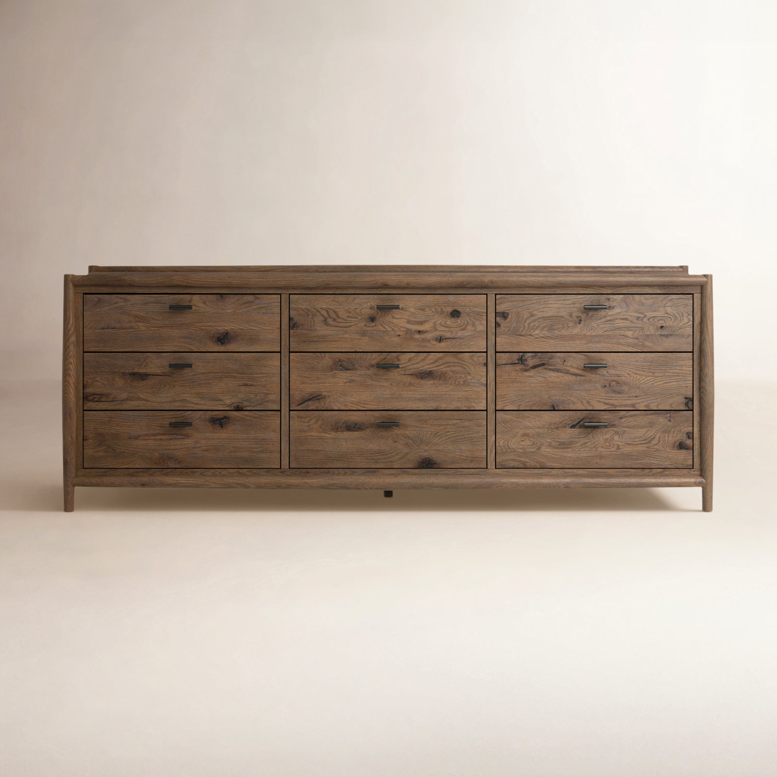Cayenne 85" Oak Double Dresser, Brown