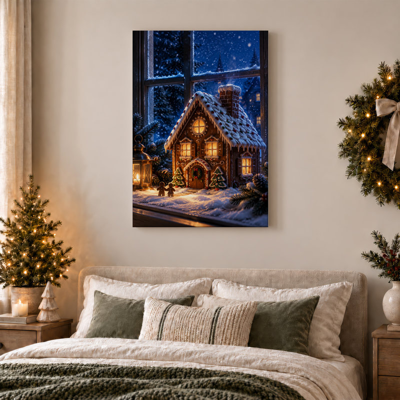 Art sur toile de Noël, H 18 po x l 12 po