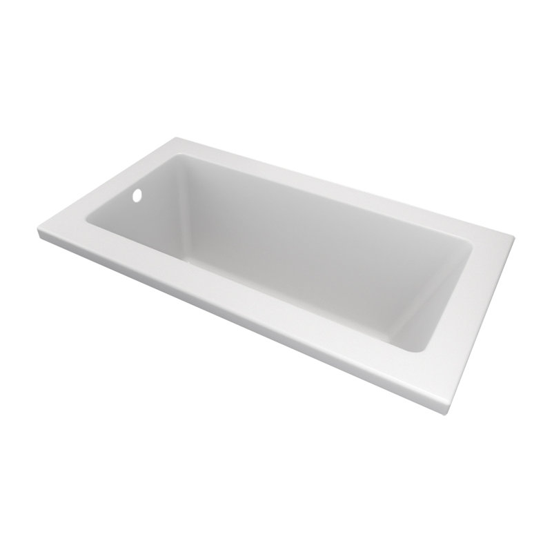 60'' x 32'' Drop-In Soaking Acrylic Bathtub