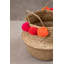 Pom Pom Seagrass Basket-1449341266