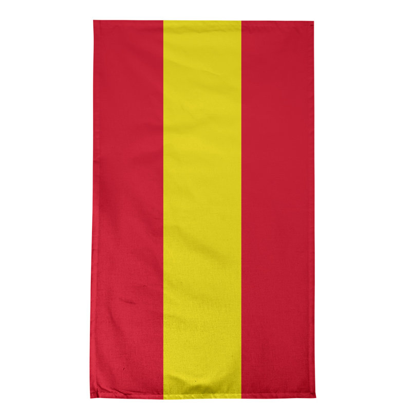 Anaheim Stripe Tea Towel Kitchen Towel, Poly Twill, Red/Yellow/Red