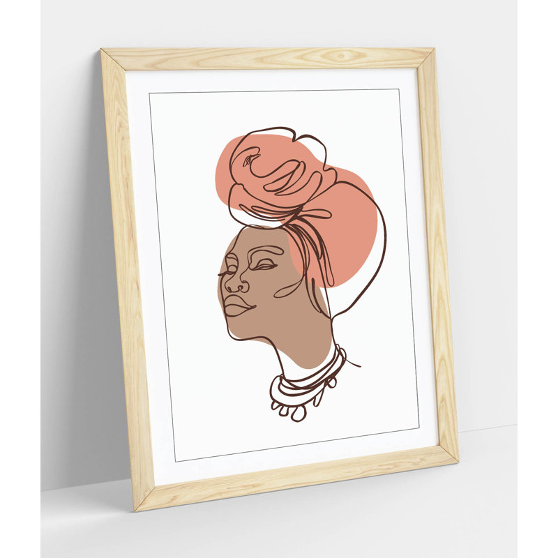 Single Picture Frame Print, 89 cm H x 64 cm W, Cream