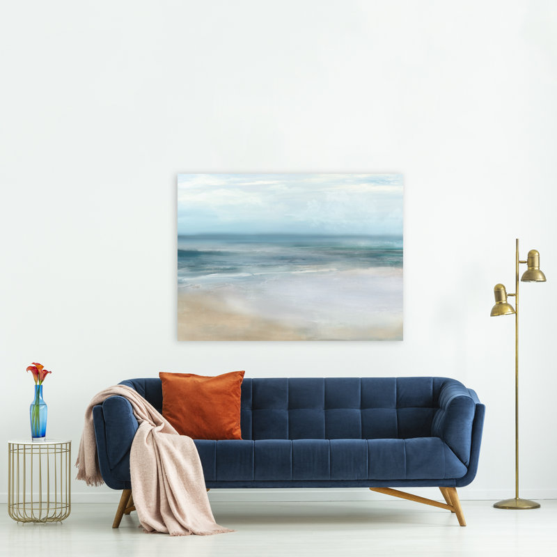 A Day At The Beach Print by Emma McCartney, 30" H x 41" W, Image Brush Gel