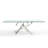 Harber Glass Top Metal Base Dining Table