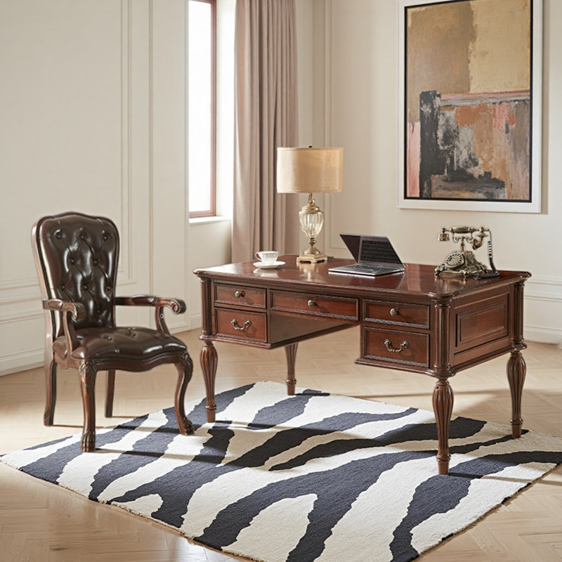 American retro style desk and chair set