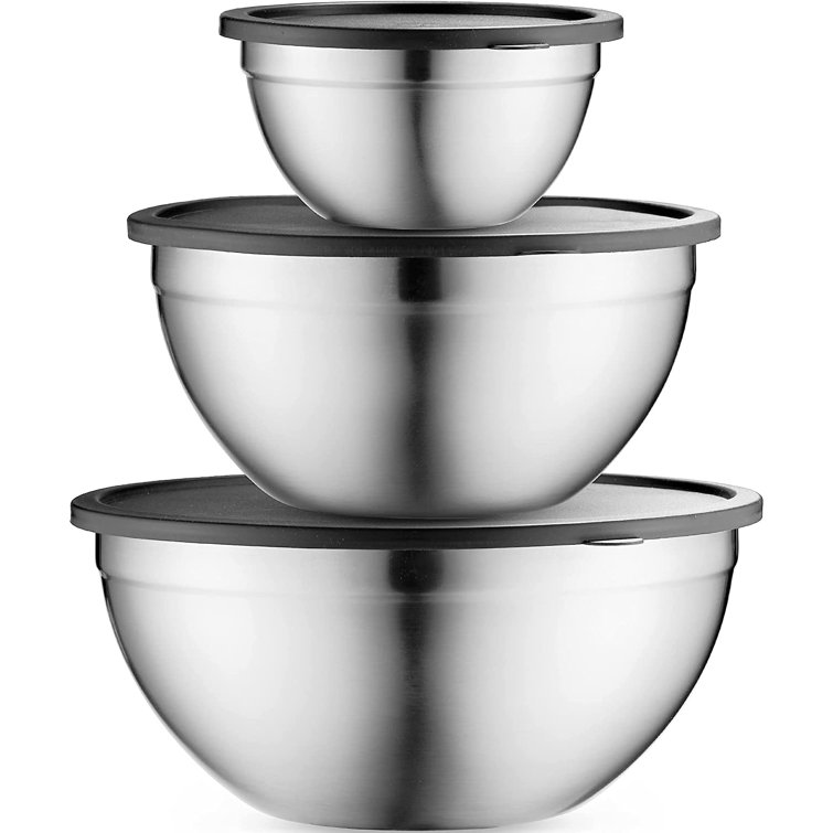 Prime Cook Stainless Steel Nested Mixing Bowl Set & Reviews