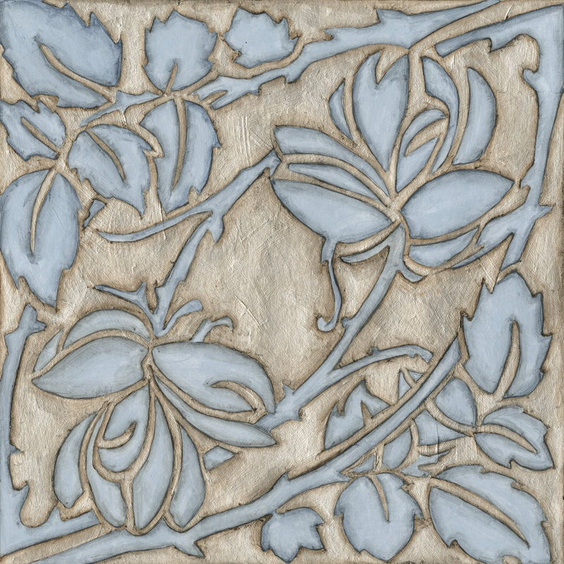 Silver Filigree IX by Megan Meagher - Wrapped Canvas Print, 91cm H x 91cm W x 3.8cm D