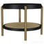 Table de bout ronde noire