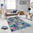Premium Woven Carpet, 5.2 x 7.5 ft, 100% Polyester, Antibacterial, Non-Slip Underside, 0.3 in Pile Height | Machine Washable, 3D Digital Print | Perfect for Living Room, Bedroom & Office Décor-977538727