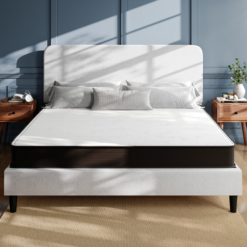 Matelas hybride à ressorts, matelas dans une boîte - matelas de qualité supérieure , 8", Très grand