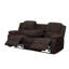 Canapé inclinable Madden Brown en chenille