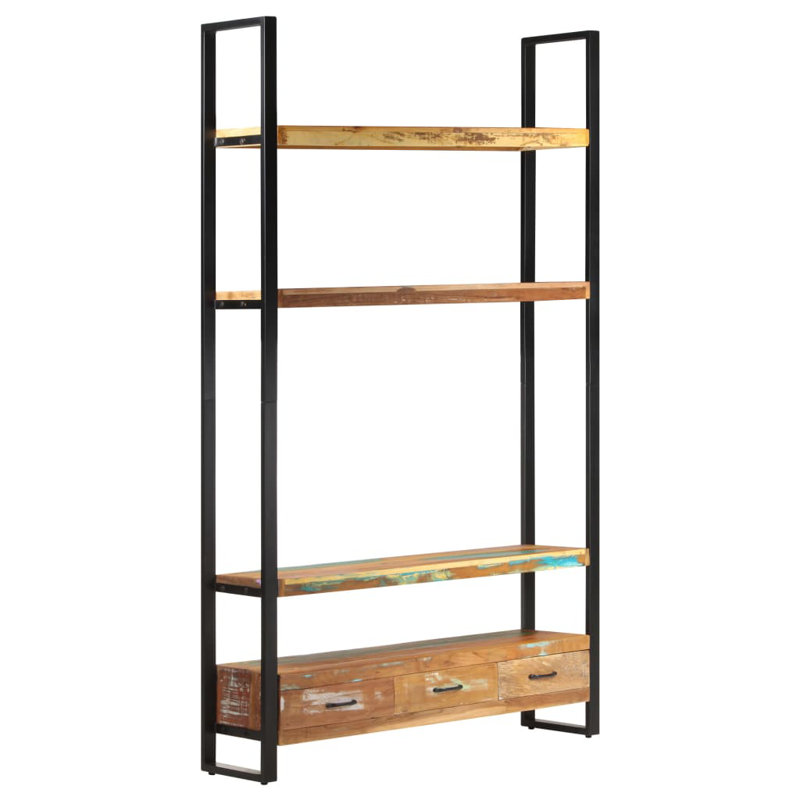 Clementine Bookshelf 118x30x200 cm Solid Reclaimed Wood