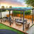 Retractable Aluminum Pergola 11x16 FT, Weather-Resistant Canopy Patio Gazebo for Outdoor Garden & Courtyard Grill-111618921