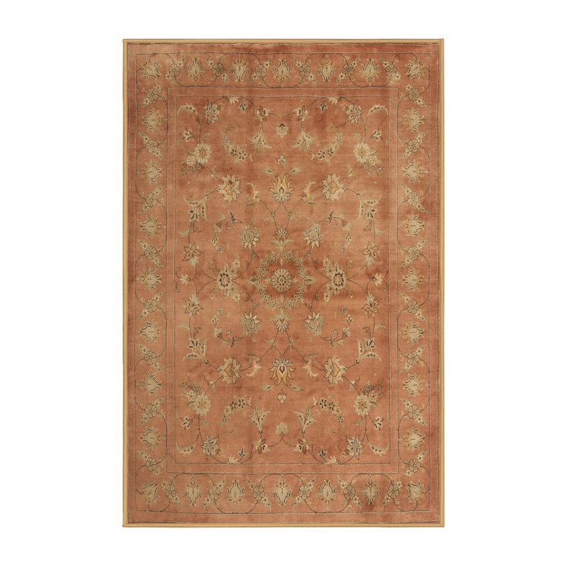Tapis brun/vert/gris zone contemporaine, Rectangle 2 pi x 4 pi
