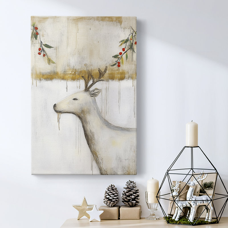 Art des Fêtes de Noël - Toile tendue avec châssis DCCXLVII, H 24 po x l 16 po