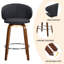 Tabouret de bar et de comptoir pivotant rembourrÃ© de 26 po avec structure en bois-325913604