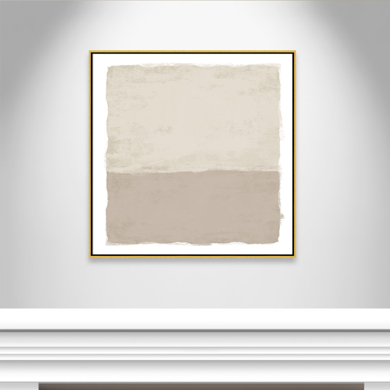 «Silent Sands II» par Natalie Carpentieri, H 37,5 po x l 37,5 po, Doré