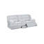 Magnifique canapé-lit inclinable en fourrure grise-1586720281