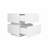 High Glossy 2 Drawers Bedside Table With RGB Led Light Nightstand With Bluetooth Control