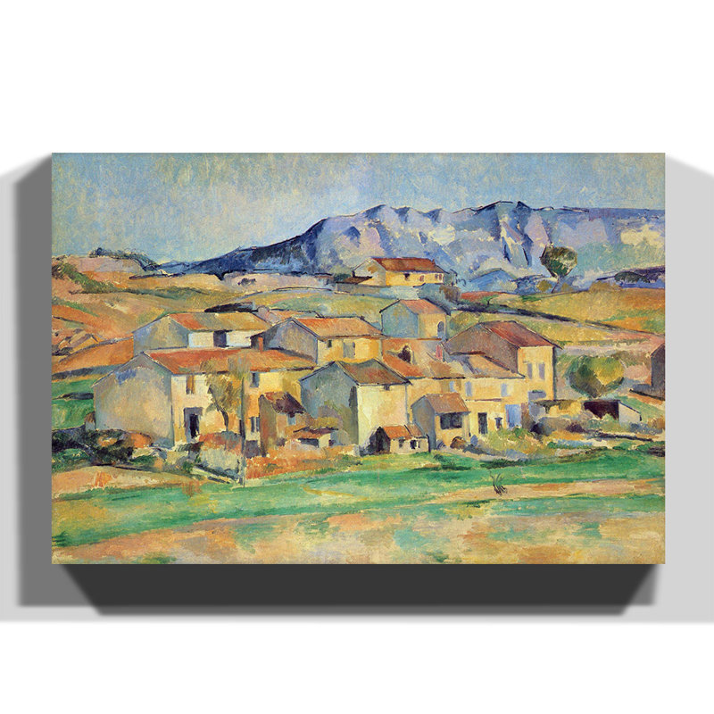 Montagne Sainte Victoire (4) by Paul Cézanne - Wrapped Canvas, 50cm H x 76cm W