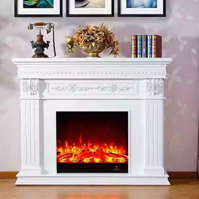 Vintage Style Electronic Fireplace TV Cabinet