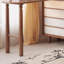Solid Wood Expandable Storage Cabinet Makeup Table