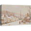 «Vintage Christmas Village with Reindeer Scene», reproduction d'art sur toile-120350619-120350620-120640609