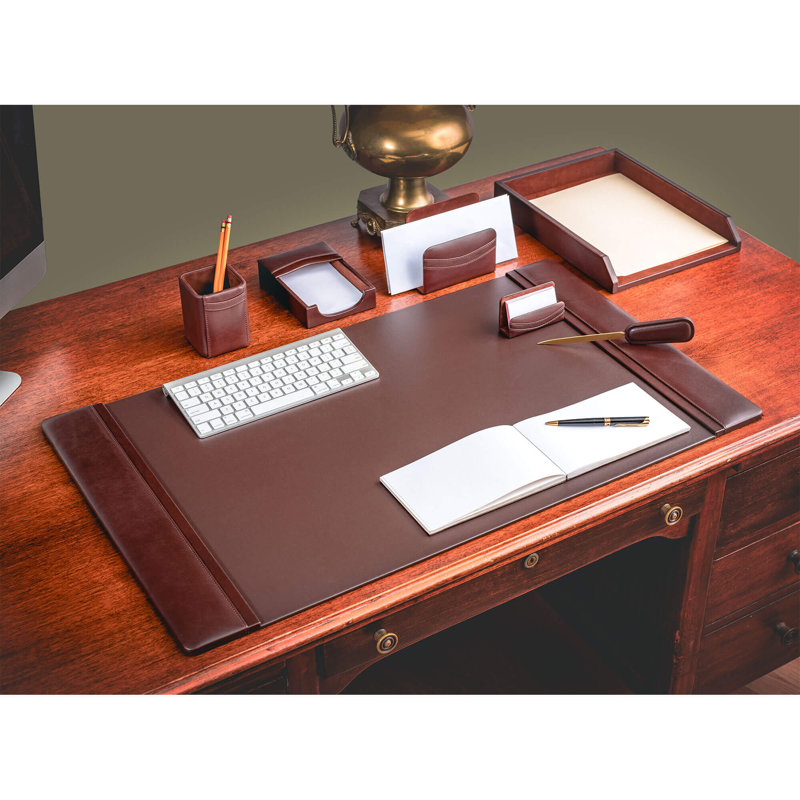 Ensemble de bureau 7 pièces, Brun chocolat