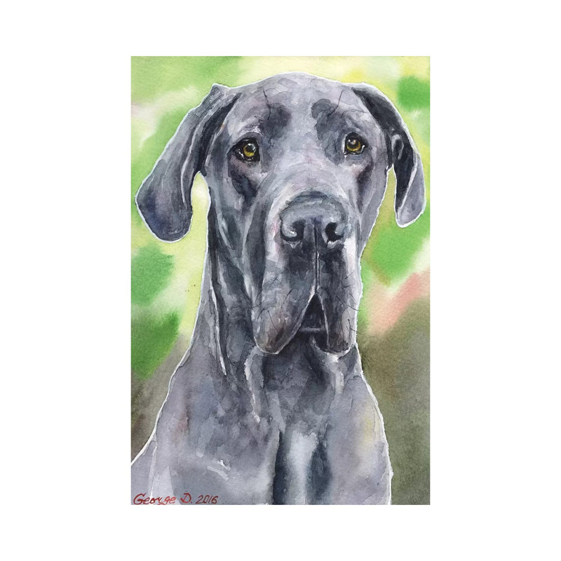 Great Dane I by George Dyachenko - Wrapped Canvas Print, 20.32 cm H x 30.48 cm W