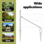 Vidaxl Hexagon Fence Galvanised Steel-114621559-114621569