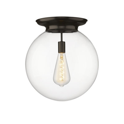 Alphonsa Glass Semi Flush Mount