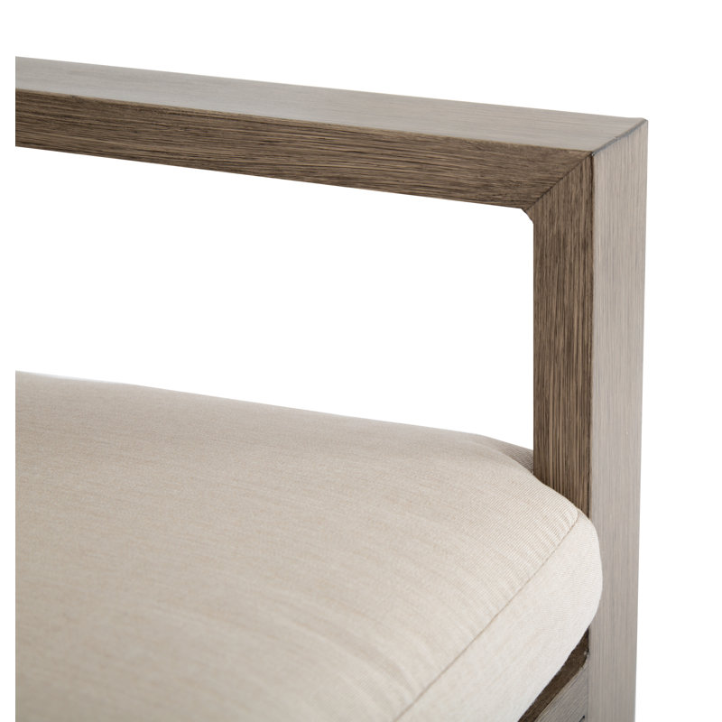 Fauteuil club avec coussin Laguna, Toile lin Sunbrella®
