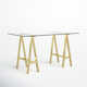 Tigerlily Glass Desk